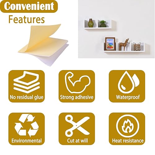 Miniatura 3 de SEUNGCH 200 cintas adhesivas de doble cara, almohadillas autoadhesivas adhesivas, adhesivo de montaje fuerte para paredes, puertas, madera, metales,