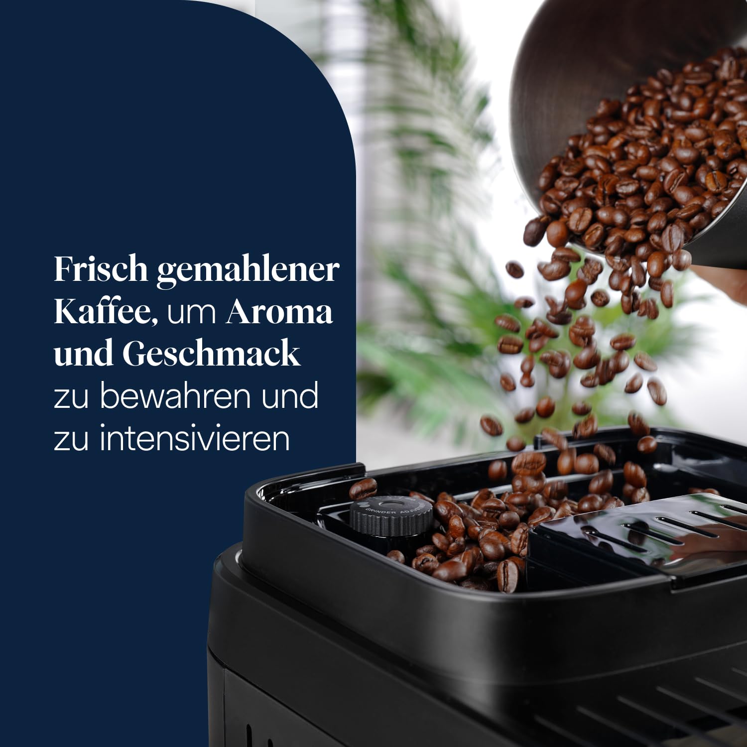 De’Longhi Magnifica Evo Next Kaffeevollautomat mit LatteCrema, 13 One-Touch-Getränke, Touch-Display, Titan ECAM312.80.TB