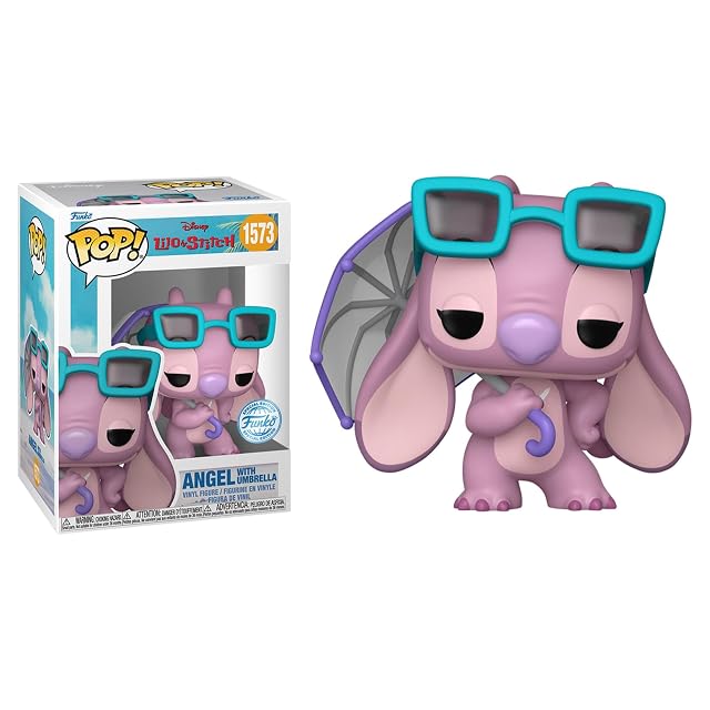 Funko Figura de Vinilo Pop! Lilo y Stitch Angel con Paraguas