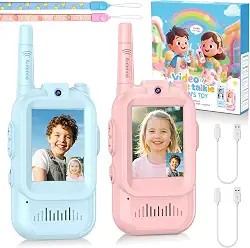 Walkie Talkie de Vídeo Recarregável 500m Premium