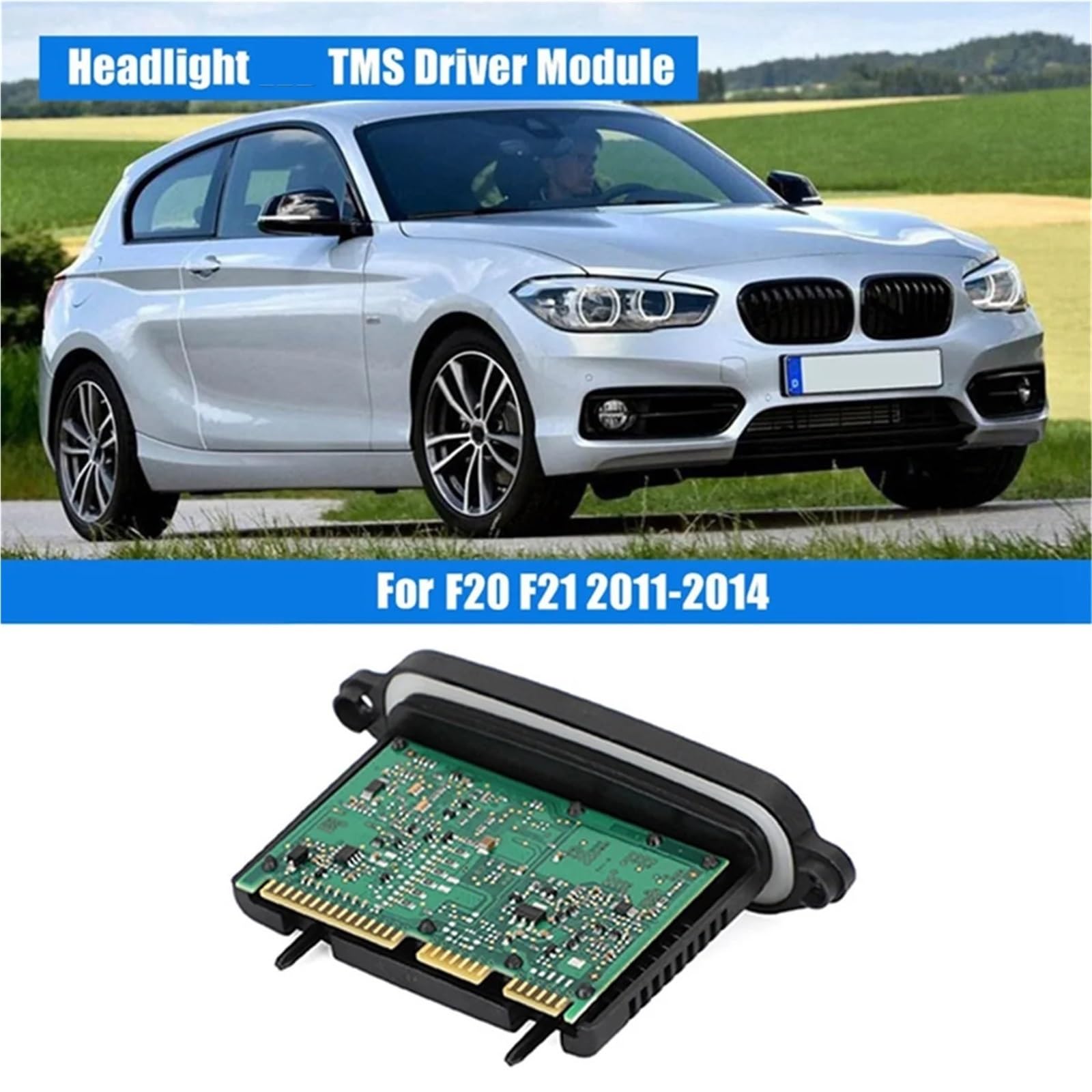 Moduł sterujący lampą reflektorów Moduł sterownika reflektorów ksenonowych TMS 63117316145 7316145 pasuje do Bmw serii 1 F20 F21 2011-2014