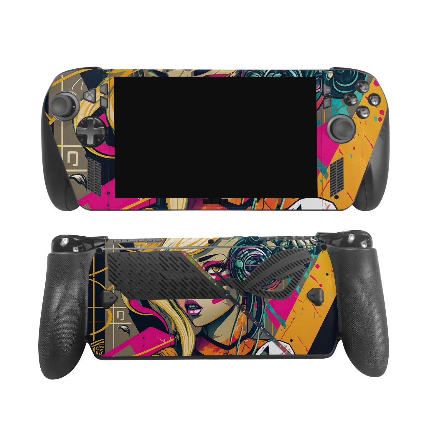 - Gaming Skin Compatible with Asus ROG Xbox Ally X (2025) - Techno Punk - Premium 3M Vinyl Protective Wrap Decal Cover - Easy to Apply | Crafted in The USA by MightySkins