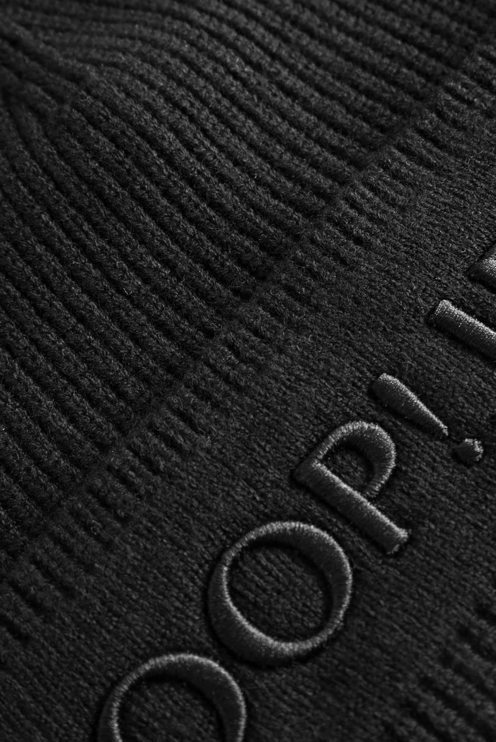 Joop! Herren Mütze JJ224CAP005 Schwarz Grau Beanie 52% Viskose, Größe:One Size, Farbe:Black 001