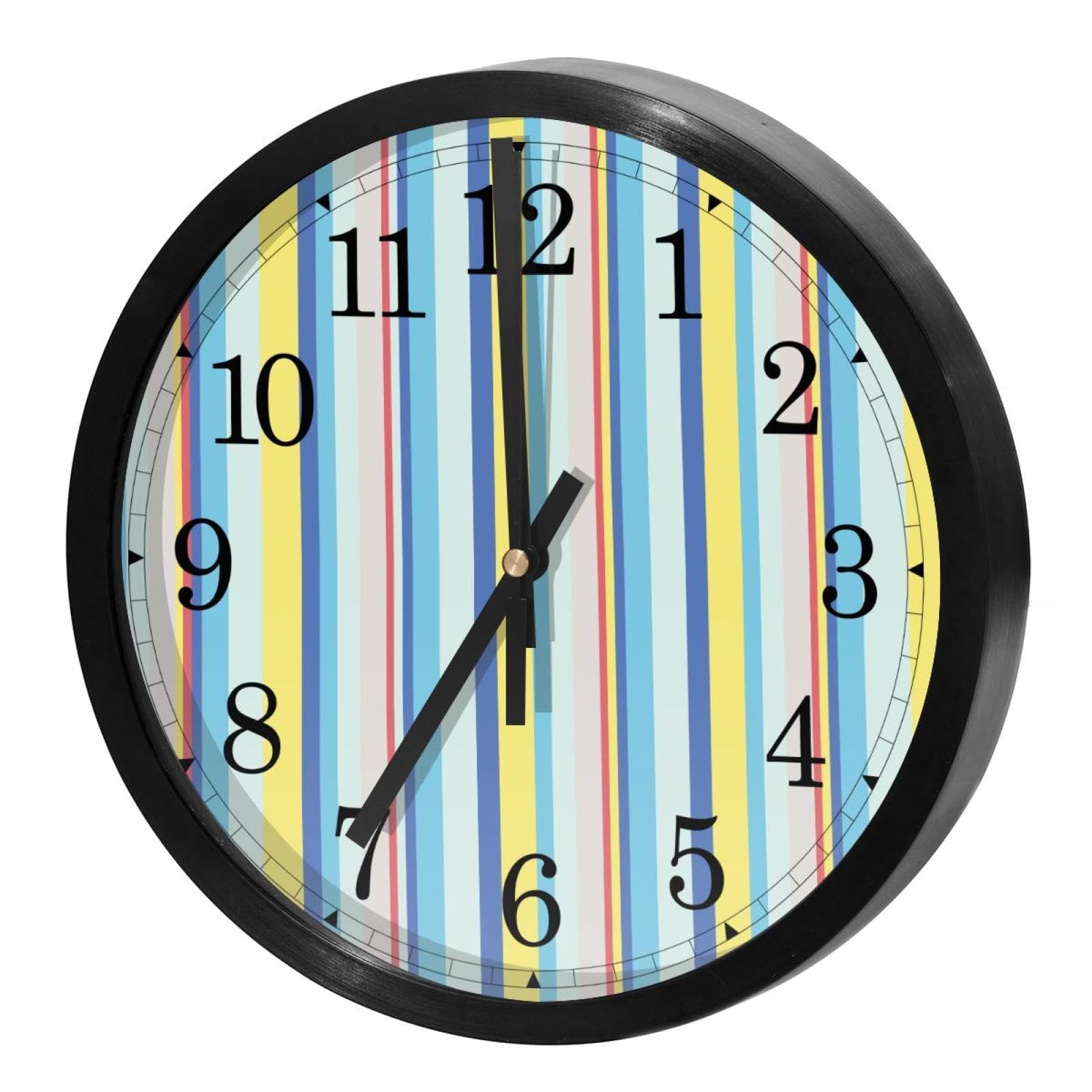 Horloge murale silencieuse sans tic-tac à piles pour retrouver le sommeil et la concentration