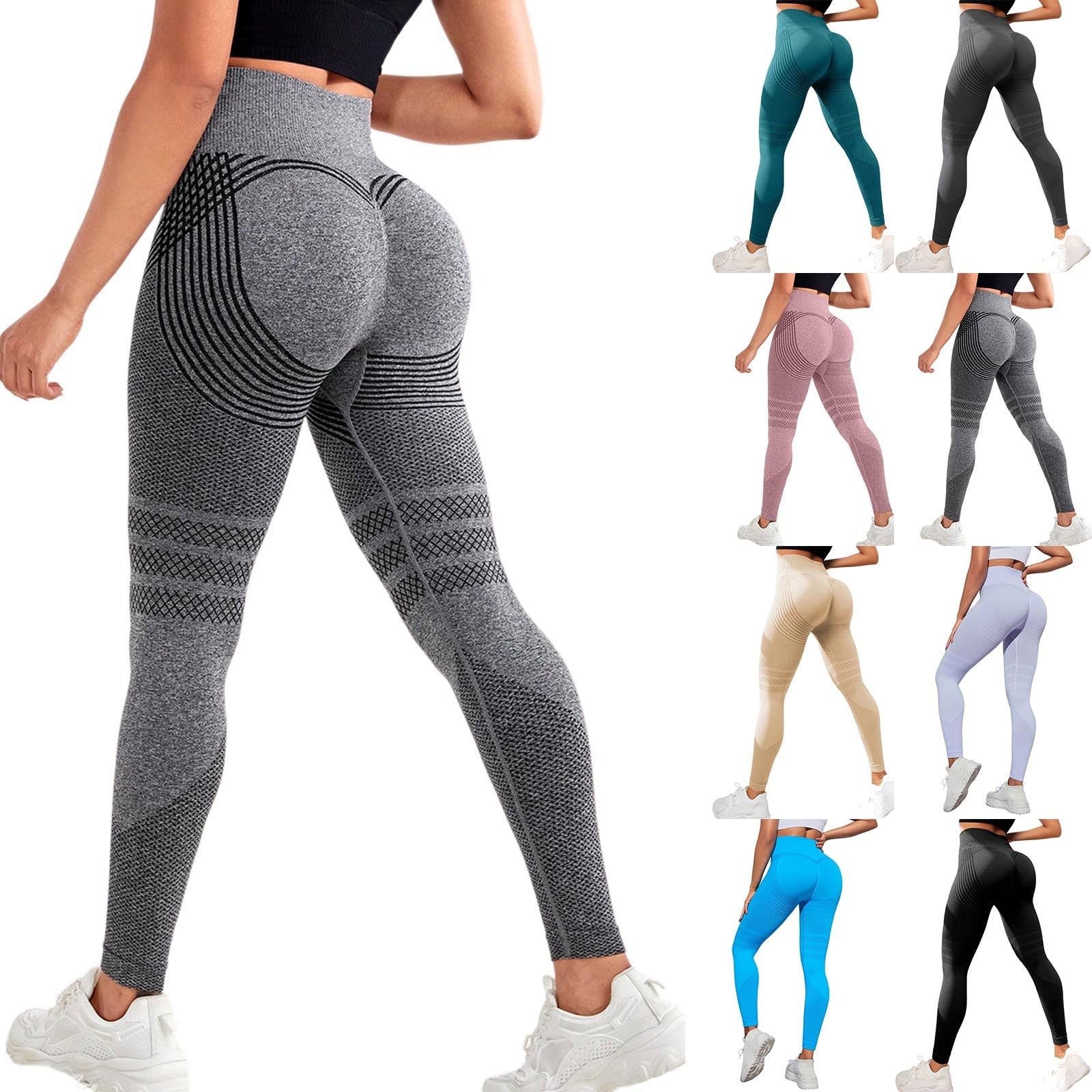 Leggings da yoga da donna in tinta unita pantaloni lunghi senza cuciture a vita alta collant per fitness scolpire fit texture traspirante allenamento palestra allenamento Activewear