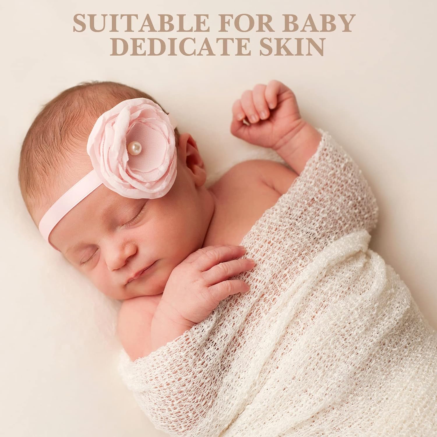 Xinnun Newborn Baby Photography Props Baby Stretch Wraps Newborn Long Ripple Wrap for Photography DIY Photo Blanket