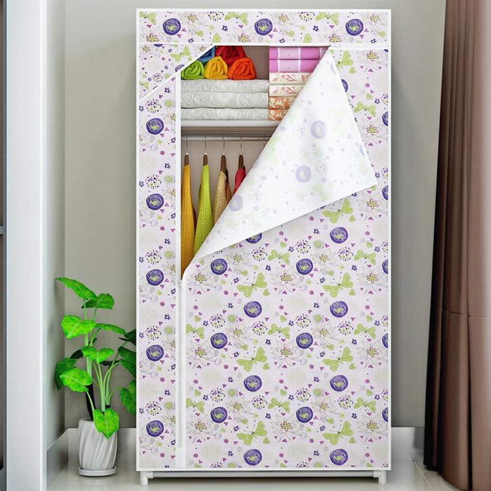 Cloth Wardrobe Clothes Closet, Portable Closet Wardrobe Storage Closet Standing Closet Fabric Cabinet Portable Wardrobe Organizer Storage,B_90X45X166CM