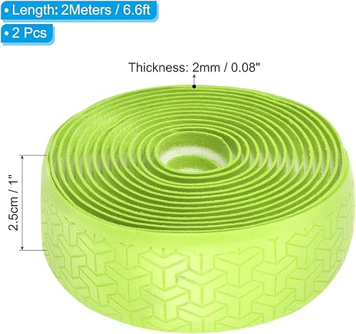 Miniatura 2 de PATIKIL Cinta de agarre para raqueta de poliuretano, antideslizante, absorbe el sudor, para caña de pescar de bádminton de tenis, bádminton