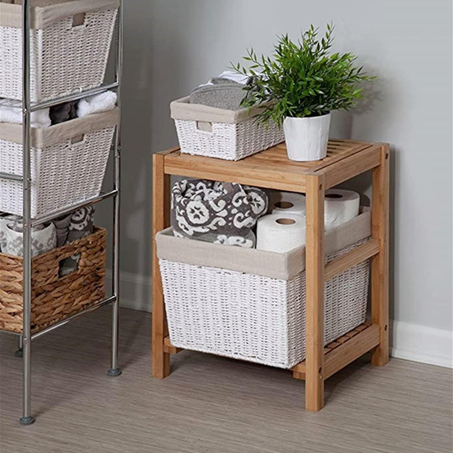 Sgabelli per doccia Sgabello da Bagno Sgabello da bagno in bambù premium: design impermeabile, robusto ed elegante per il massimo comfort e sicurezza nella doccia o nel bagno WEWYQSJXBXF-31116