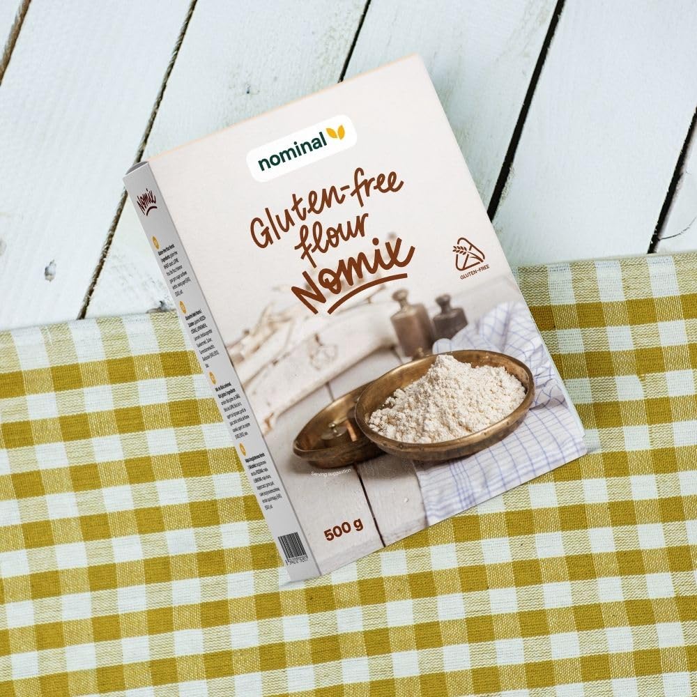 NOMINAL Glutenfreie Mehlmischung, Mehl – Universelle Backmischung für Brot, Kuchen & Gebäck, Einfache Verarbeitung, Perfekte Backergebniss (3 x 500g)
