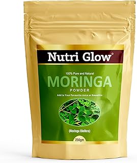 Nutri Glow | 100% Organic Moringa Powder – 250g | Superfood for Immunity, Energy & Detox | Rich in Antioxidants, Vitamins...