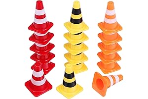 NUOBESTY 30pcs Mini Plastic Traffic Cones