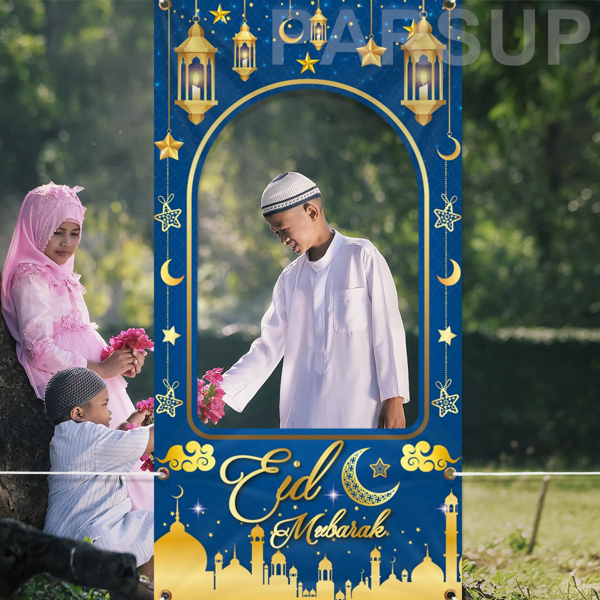Ramadan Mubarak Fotohintergrund Banner – Großer Stoff, Für Ramadan Party