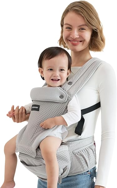 Momcozy 2-in-1 Hip Seat Baby Carrier 1