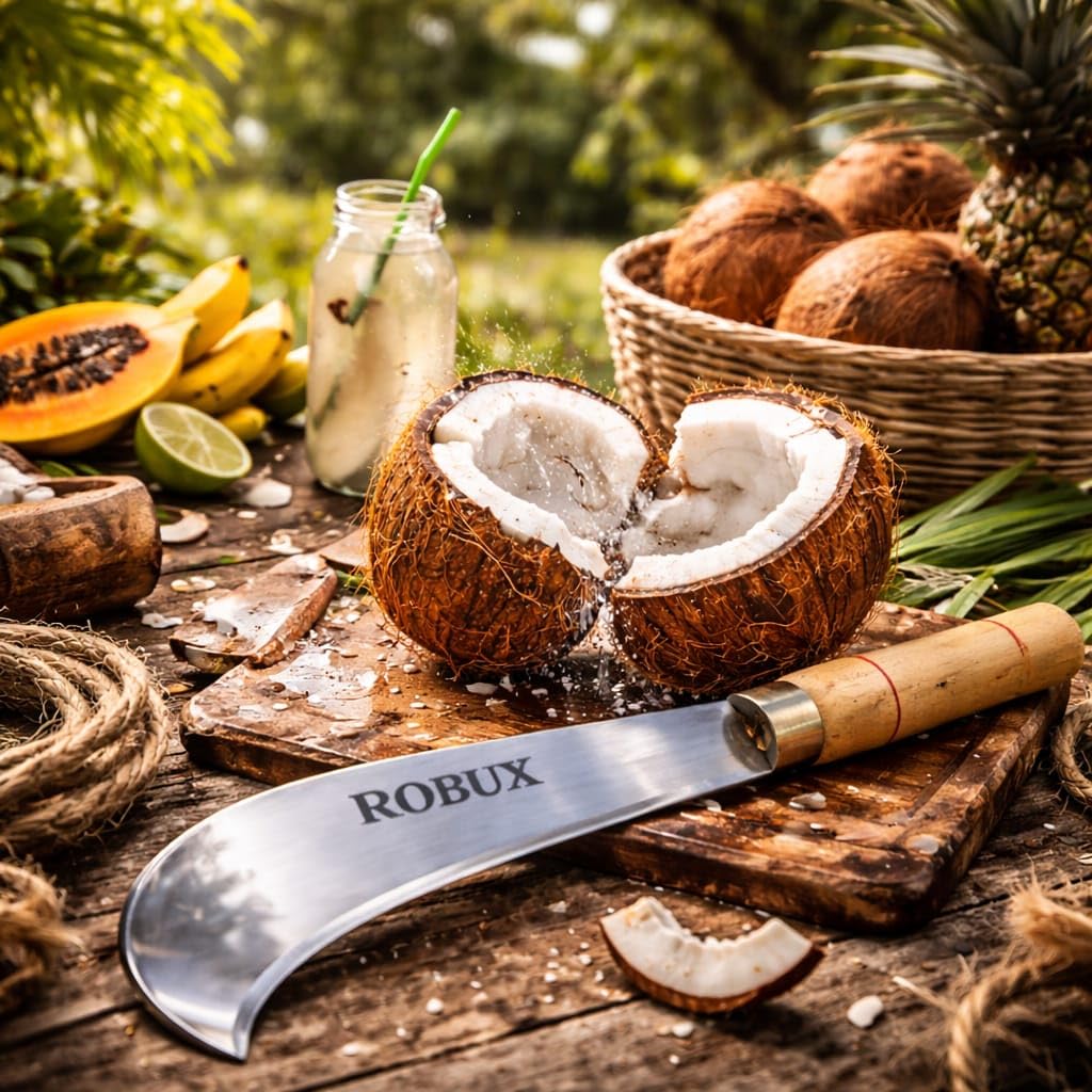 Handmade Billhook Knife - Coconut & Garden Cutter -8