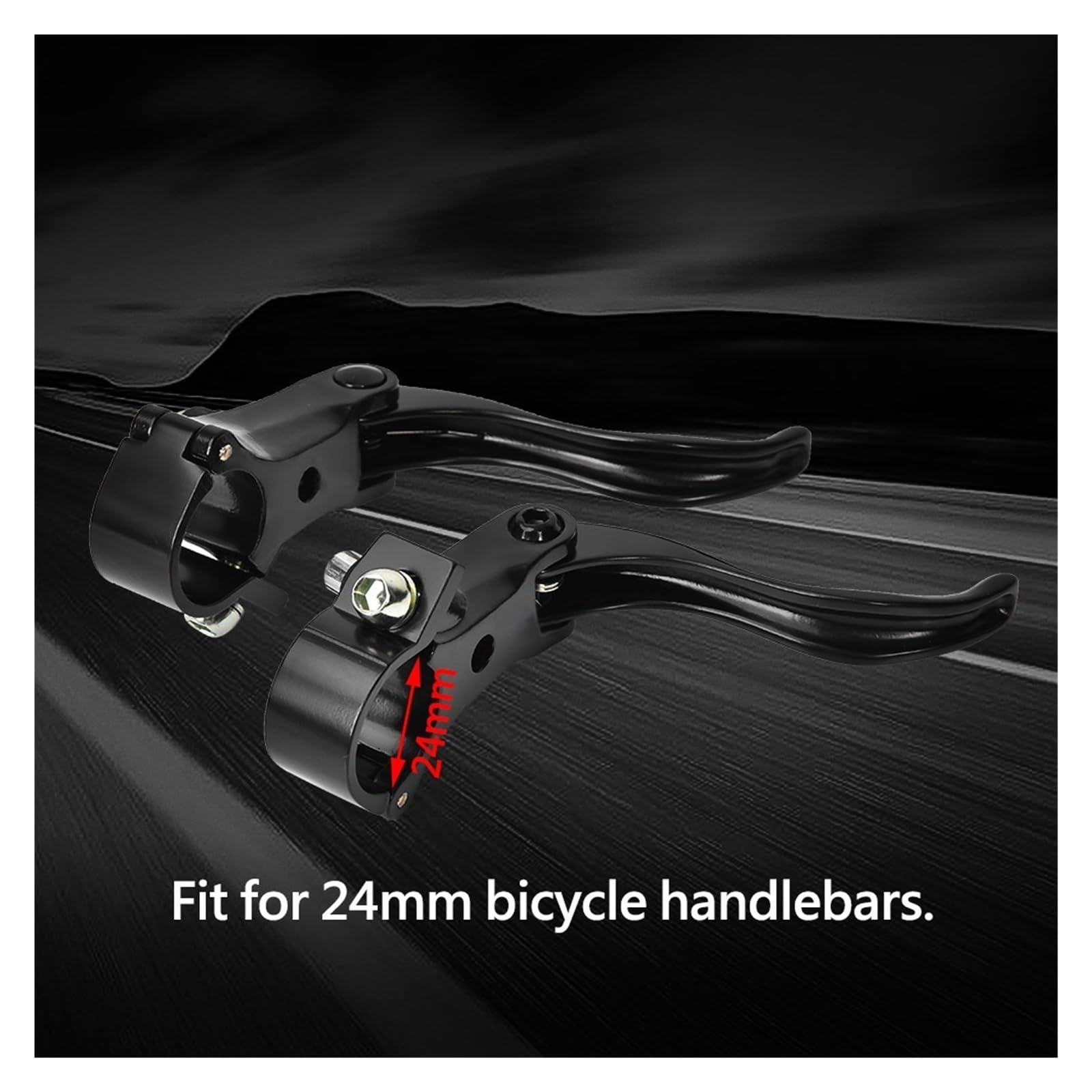 Osłona Dekoracyjna Tarczy 1 para aluminiowych stopów 24mm rower górski tarcza hamulcowa uchwyt pozioma akcesoria rowerowe hamulcowe | Black