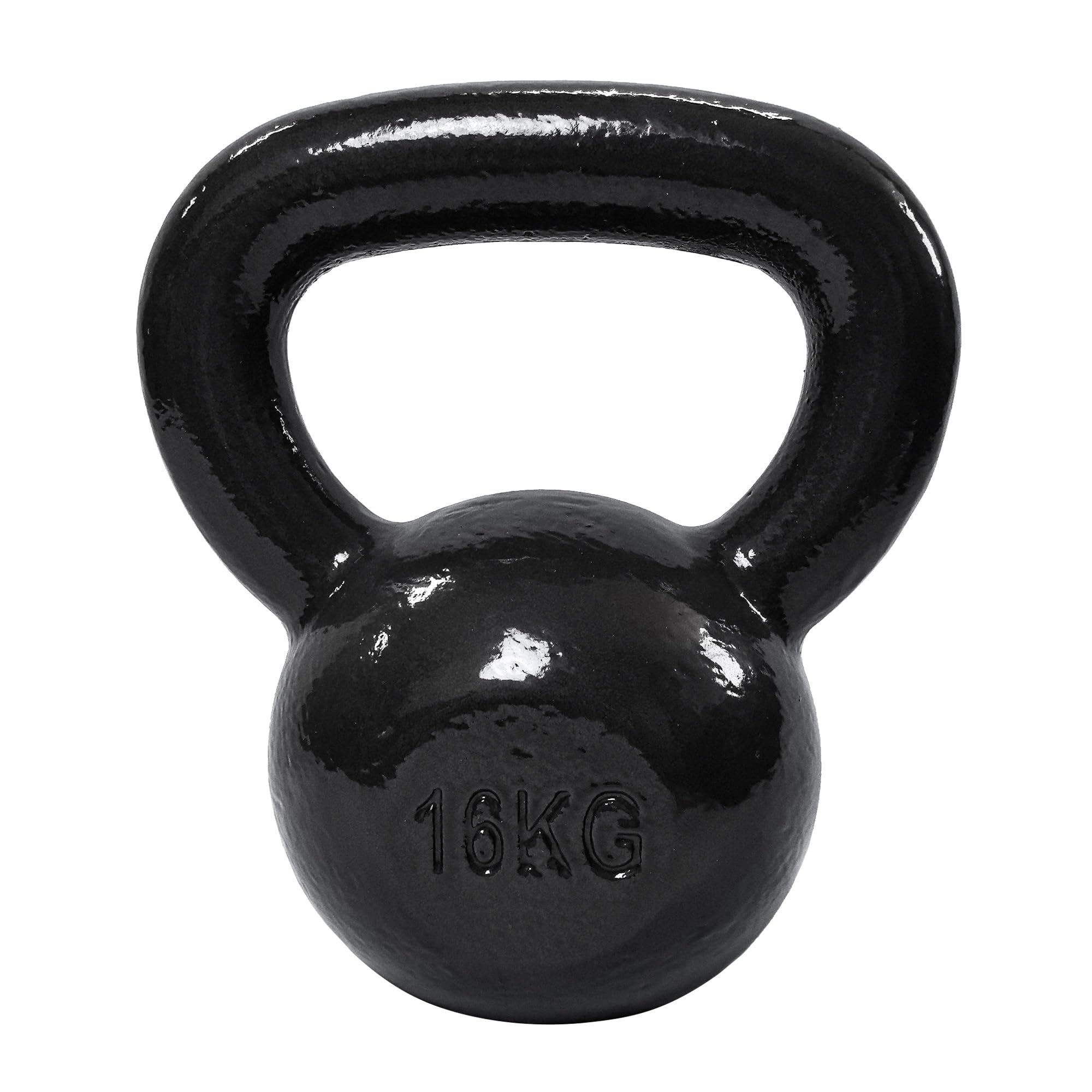 Amazon Basics Kugelhantel aus Gusseisen, 16 kg, Schwarz