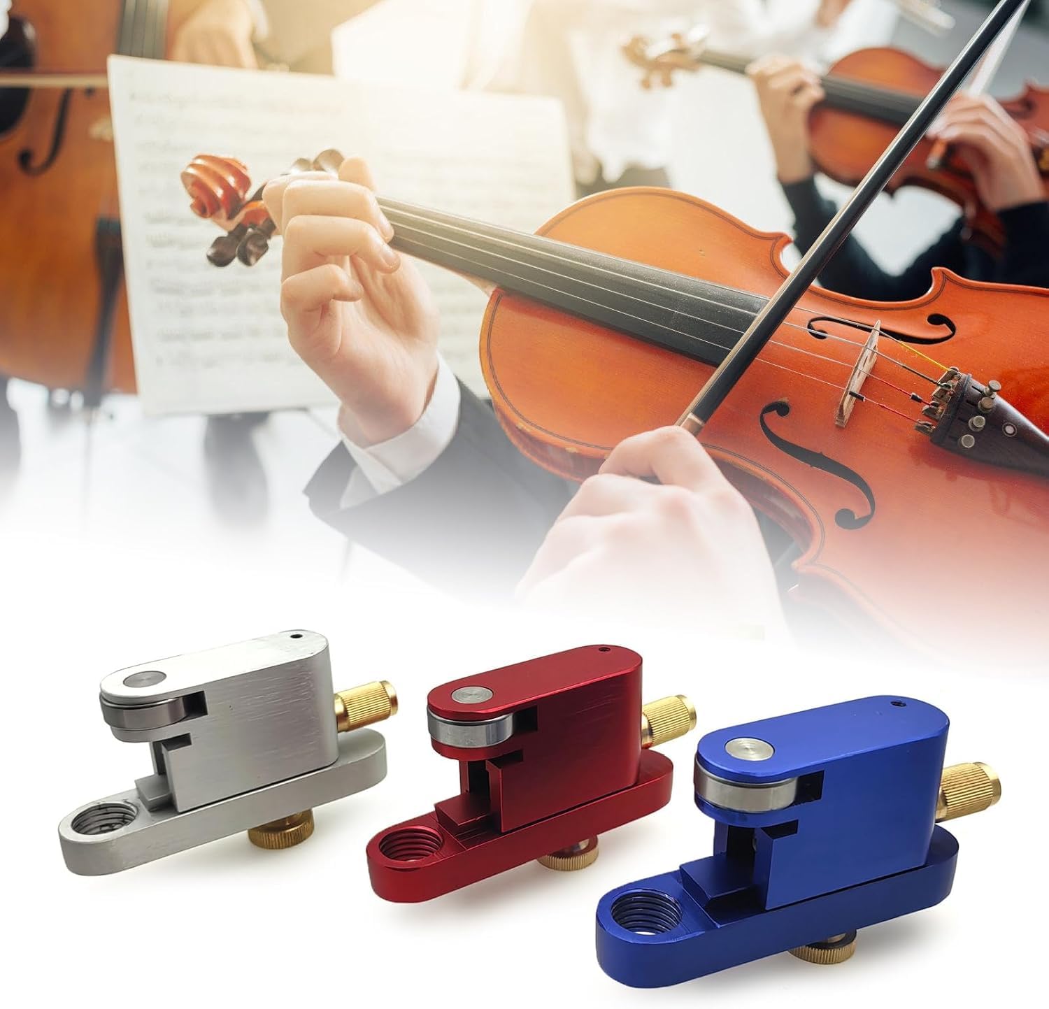 Guía para la ranuradora de fileteado de violín y la guía para la cortadora de Orificios de resonancia Rojos