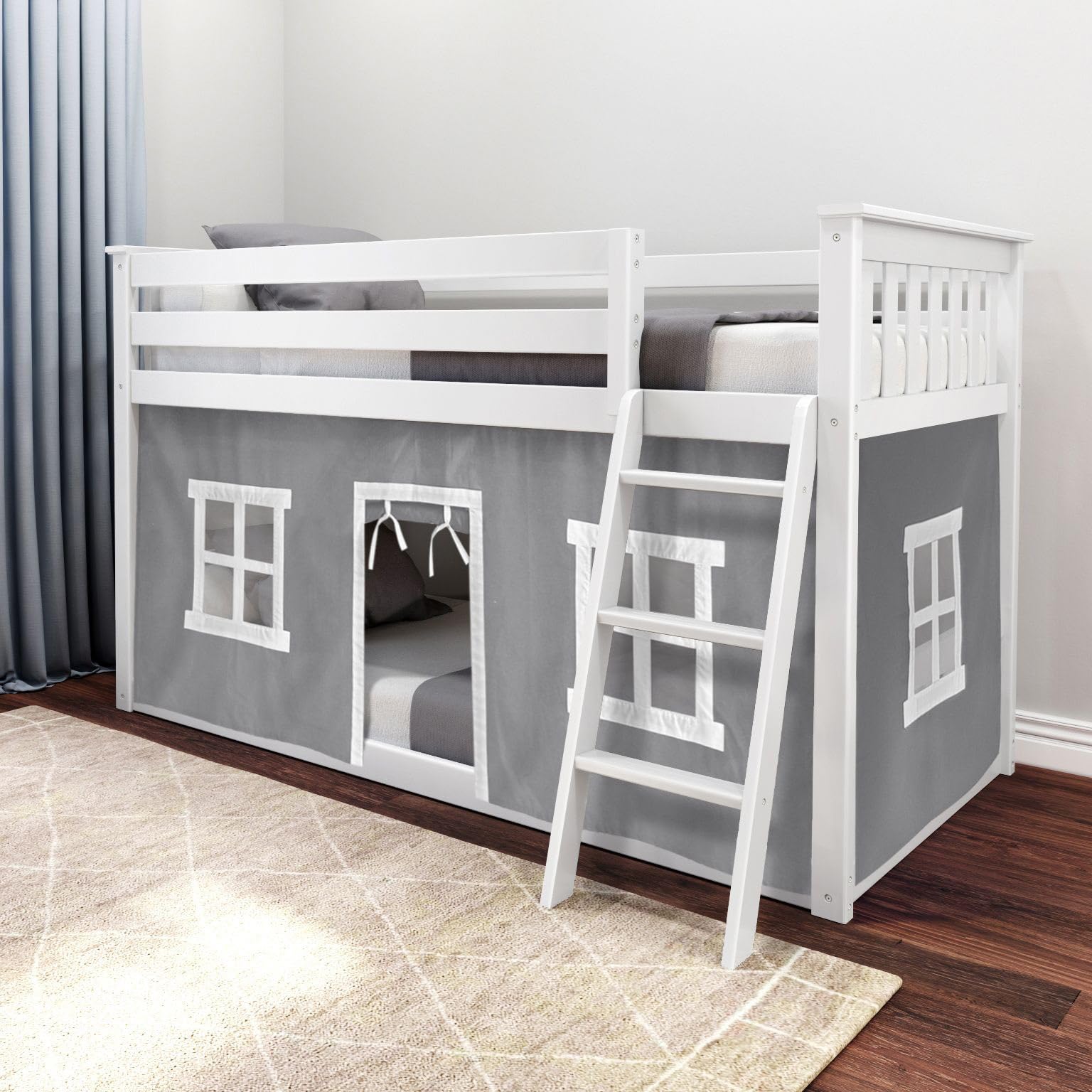 キューブリック　ヴィンセント&オールドボブ& MAXIMILIAN Amazon.com: Max & Lily Low Bunk Bed, Twin-Over-Twin Bed