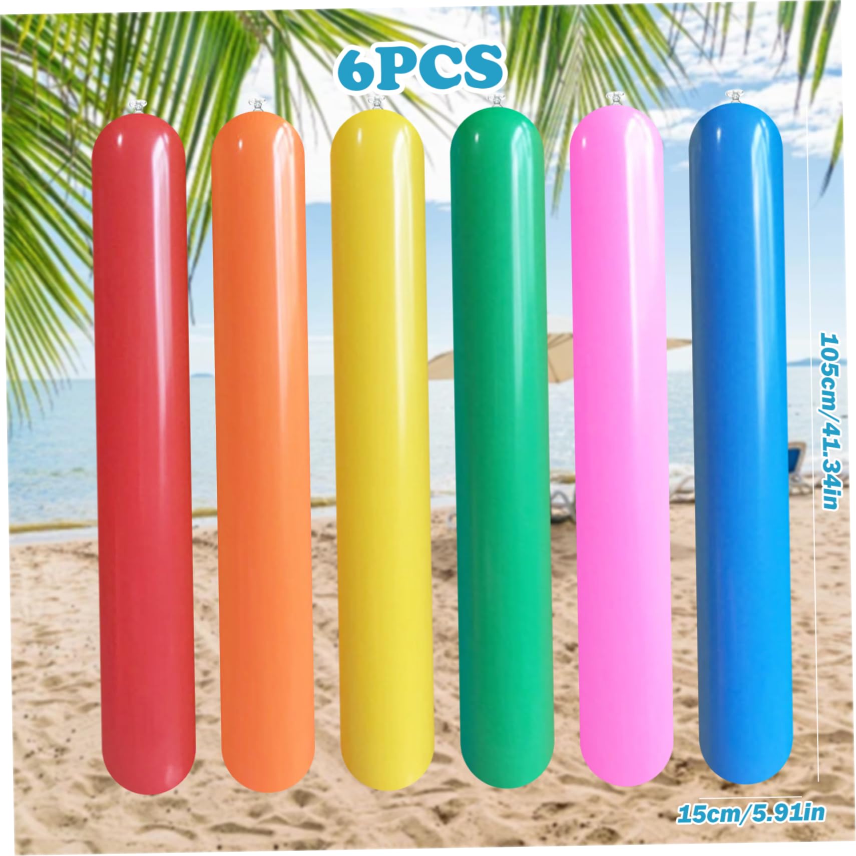 Noodle Piscina Gonfiabile Piscina Noodle 6pcs Piscina Galleggiante Pvc Brow Up Noodles Da Nuoto Piscina Di Grandi Dimensioni Piscina Galleggiante Galleggiante Acqua Giocattolo Per Adulti Piscine