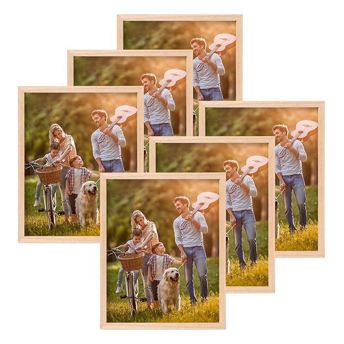 Buy OAK Wood Photo Frame JB8x10XM06US 8x10 OAK Photo Frame,6 Pack