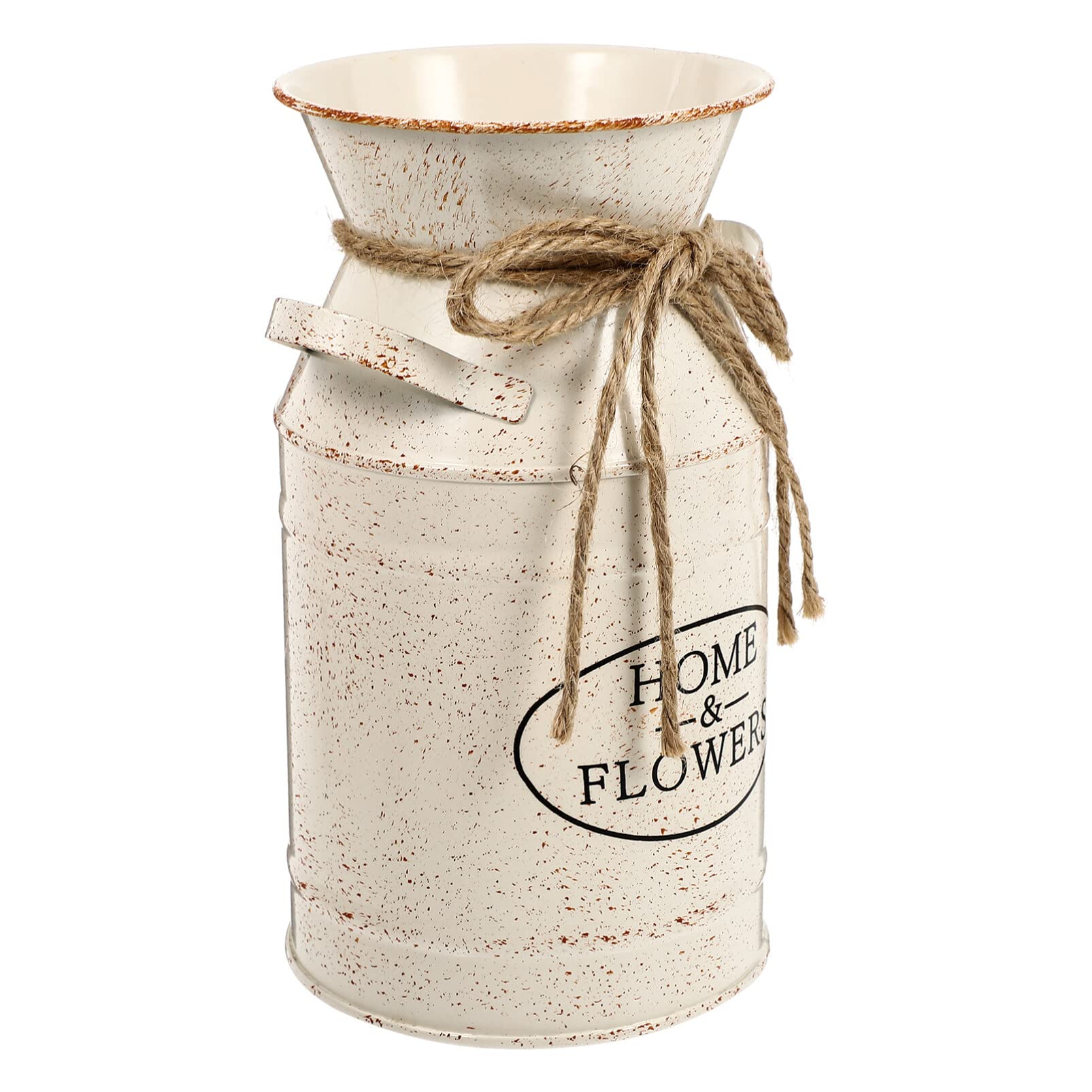 HOLIDYOYO 1pieza Cubos De Hierro Vintage para Flores Jarrón Decorativo De Estilo Rústico para Plantas Centro De Mesa y Fotografía del Hogar