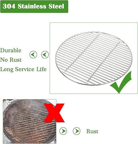 Miniatura 5 de Rejillas de cocina para huevos verdes medianos y grandes, rejilla redonda de alambre de acero inoxidable, repuesto de rejilla de cocción para la