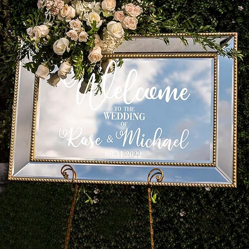 Miniatura 3 de Calcomanía artística de vinilo  11.5 x 15 pulgadas  Elegante calcomanía adhesiva de diseño horizontal, felicitación de boda, parejas, novia, novio,