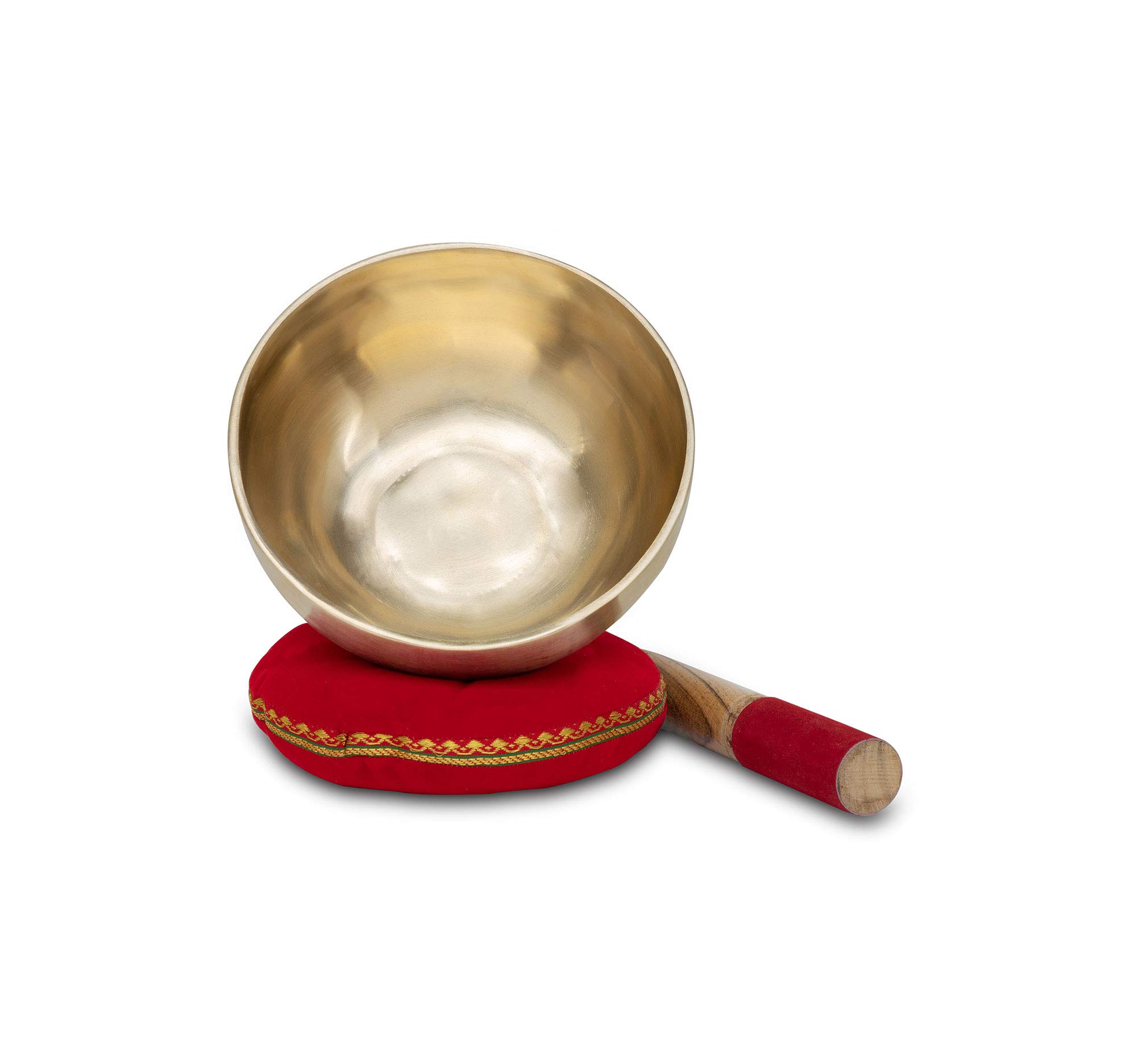 Set Completo Campana Tibetana Terapeutica XDrum Tonalità A, Colore: oro | Campana tibetana battuta a mano per il chakra della fronte (Ajna), Accordata su Tonalità A, Lega di 7 metalli diversi