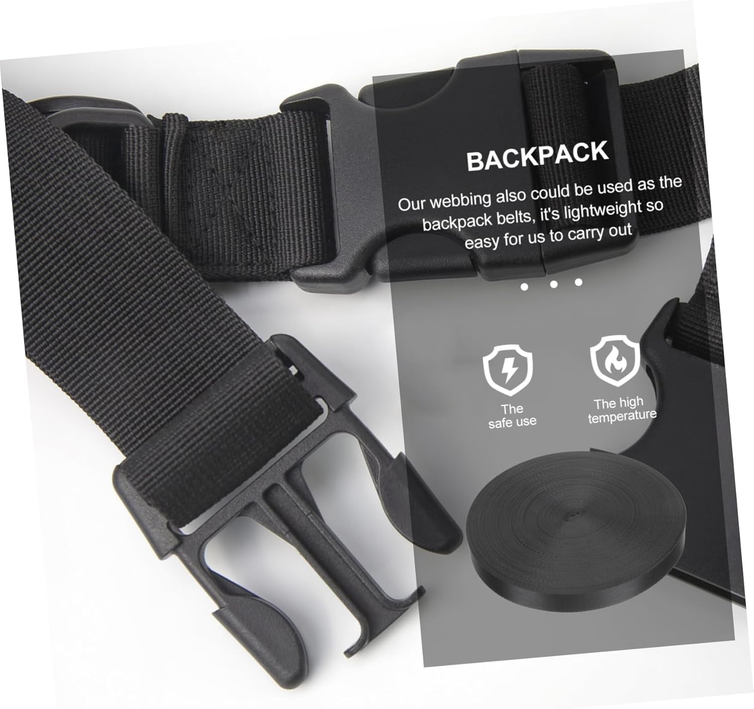 Multi-Purpose Nylon Webbing Long for Cargo Straps Dog Collars Hiking Camping