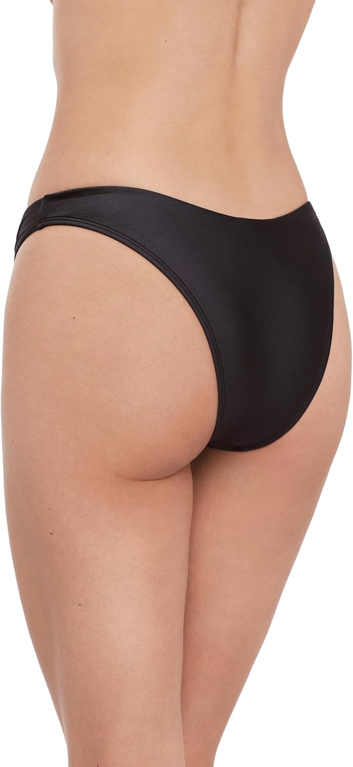 Steve Madden Women's Scoop Hipster Bikini Bottom with Cheeky Coverage