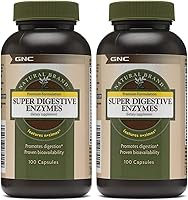 Vista 4 de GNC Natural Brand - Enzimas súper digestivas, apoya la digestión de proteínas, carbohidratos y grasas, 240 cápsulas