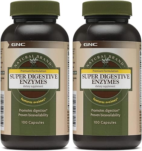 Miniatura 6 de GNC Natural Brand Super Digestive Enzimas 240 cápsulas apoya la digestión de proteínas carbohidratos y grasas