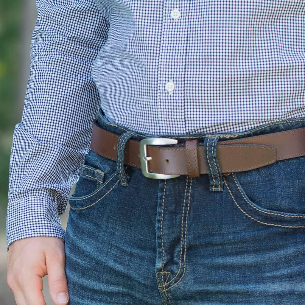 Casual Belt - Genuine Leather, Nickel-Free Buckle, Men's, 32-46 inch