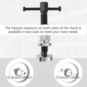 Brake Caliper Compression Tool,High-Precision Steel Car Rear Brake Caliper Tool for Rplacement of Rear Brake Pads,Right Handle Brake Piston Compressor Tool Car Tools (3PCS)