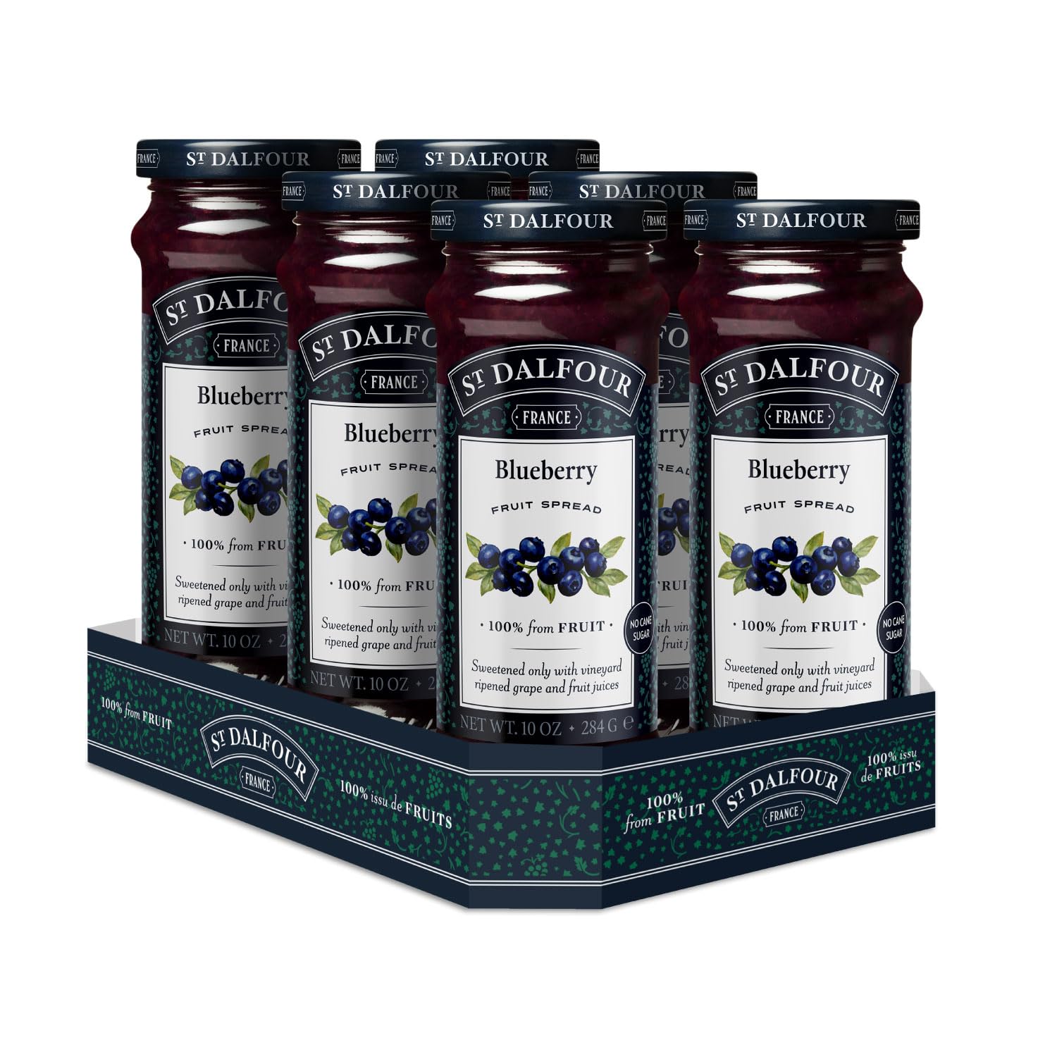 Charles Jacquin-St.Dalfour St. Dalfour Wild Blueberry Conserves 10 Ounce (Pack of 6)