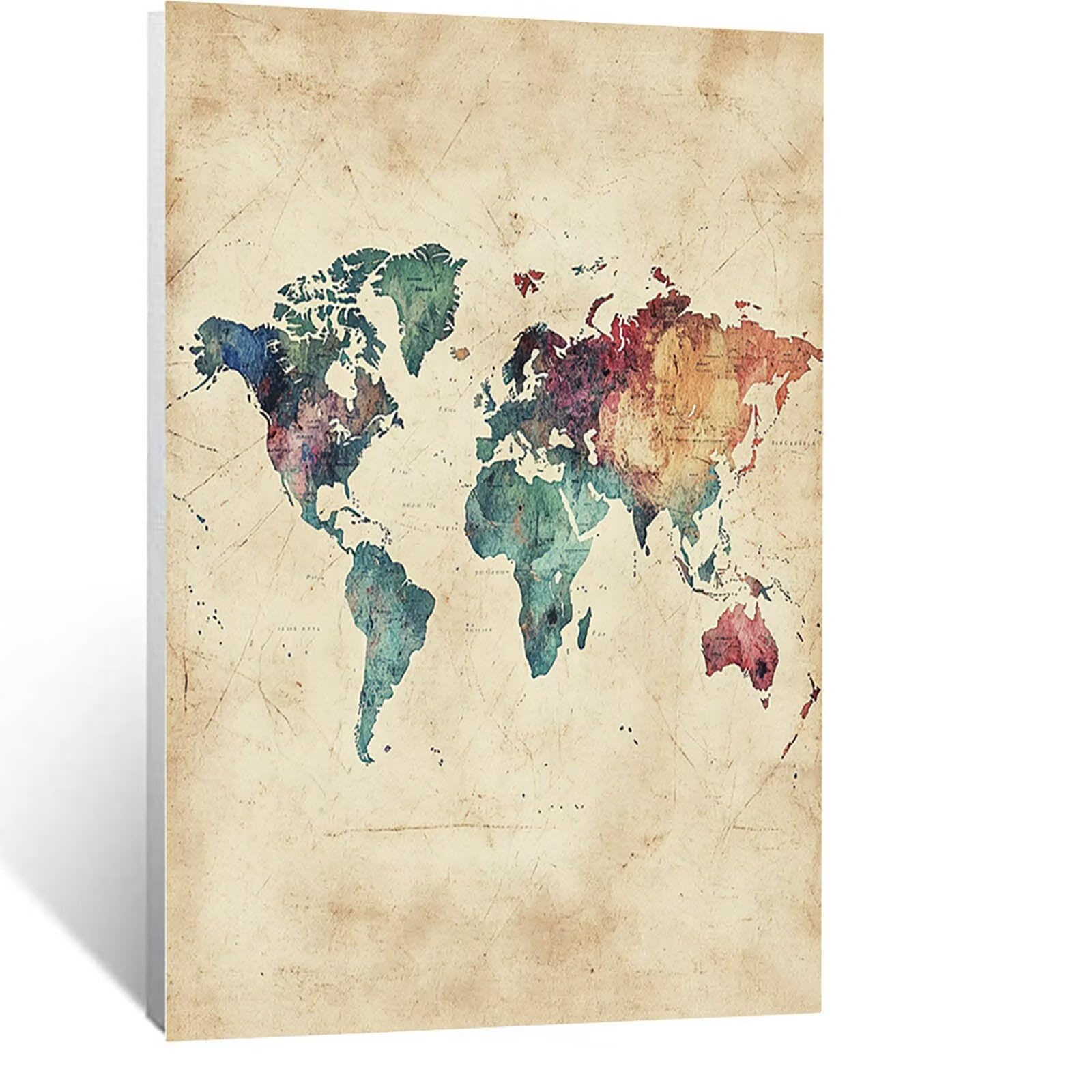Mappa del mondo Diamond Painting Kit Completo, Diamond Painting Mappa Quadri con Perline Hobby Creativi Adulti, DIY 5D Diamantini Crystal Art Pittura Diamante Kits per Decorazioni Casa 90x120 cm 3421