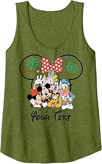 Custom Family Matching Vacation Mickey & Minnie T-Shirts Personalized Funny Mouse Squad Shirts Customizable Holiday Outfit