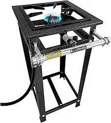 Fogão Industrial Alta Pressão 1 Boca 30x30 P5 Grelha 30X30 FERRO FUNDIDO