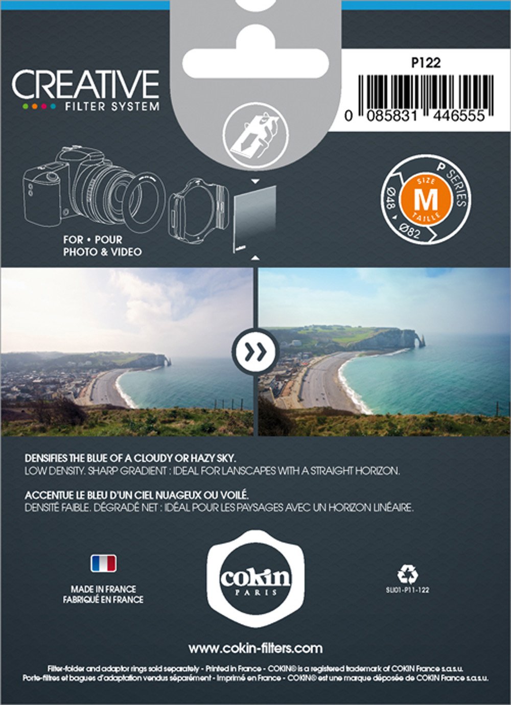 Cokin P122 Filtre carré B1 Dégradé bleu (Import Royaume Uni)