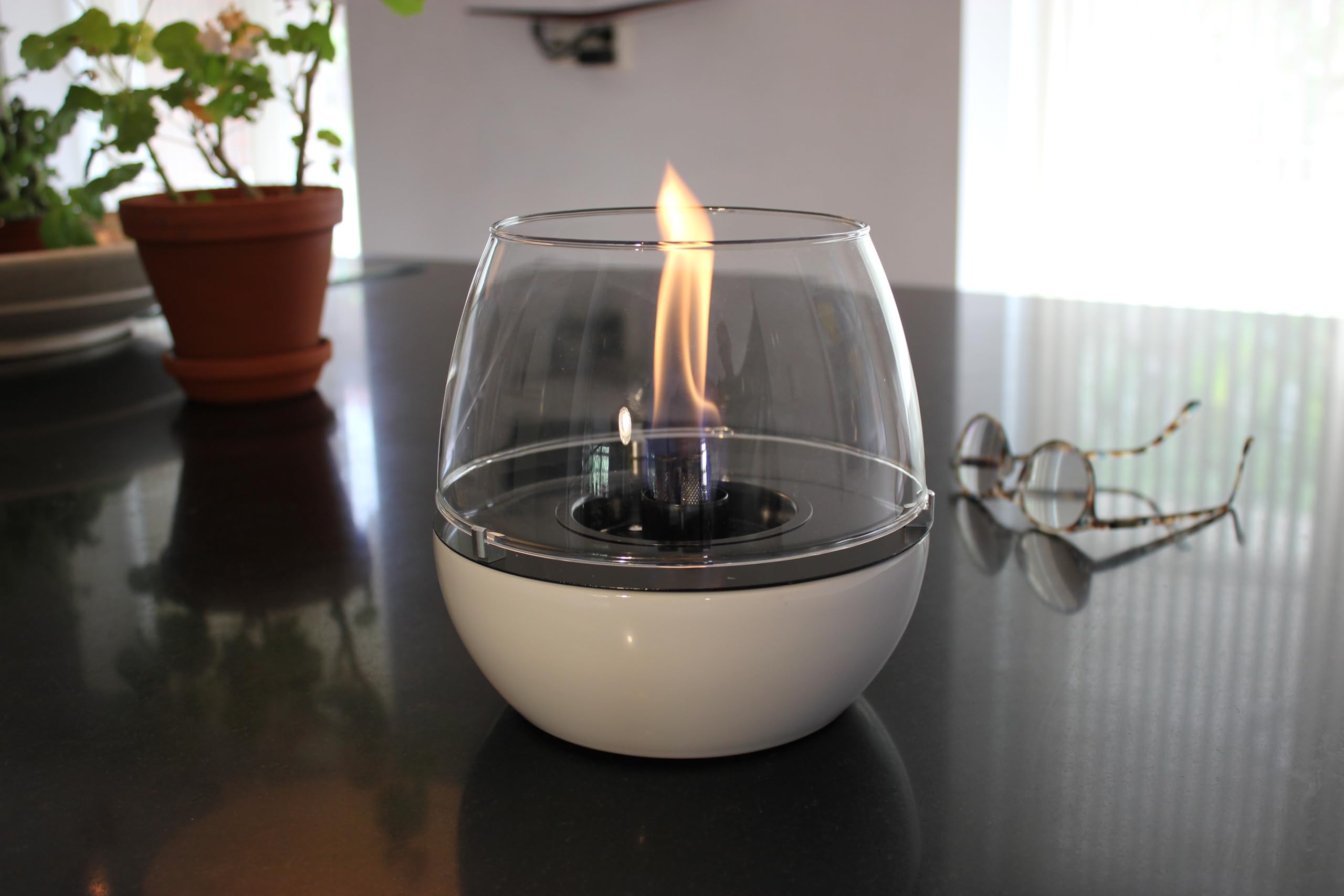 Tisch & Terrassenfeuer T180/TW3 Tulpe 18, weiß