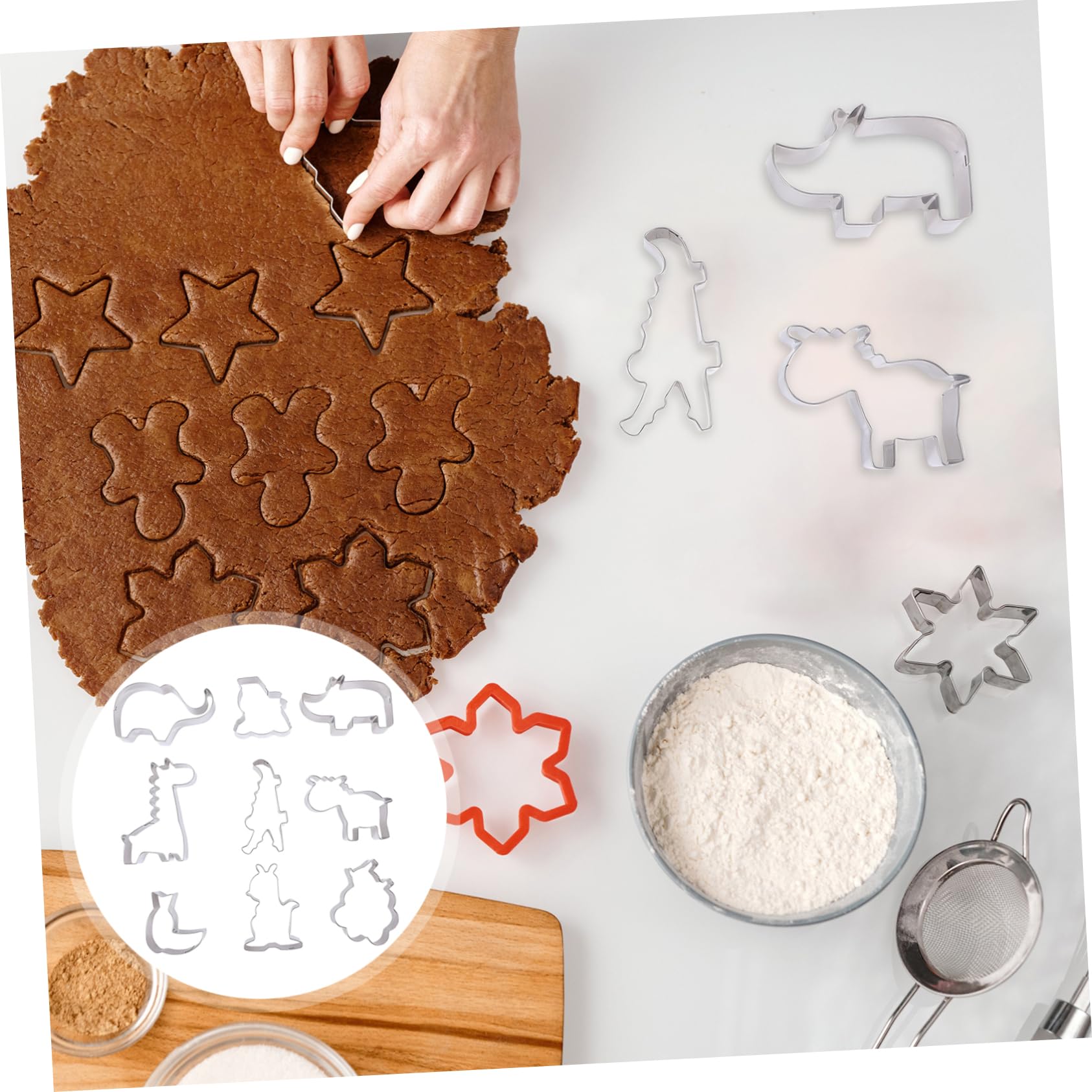 ABOOFAN 27 Pièces Emporte-pièces Trousse Acier Inoxydable Des Bonbons 3d Métal