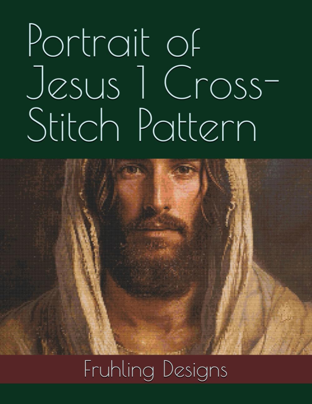 Portrait of Jesus 1 Cross-Stitch Pattern