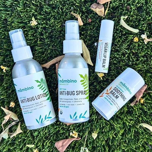 Miniatura 3 de Mambino Organics - Spray antiinsectos sin DEET, orgánico, paquete de 2 unidades, totalmente natural, hecho con aceites esenciales nutritivos,