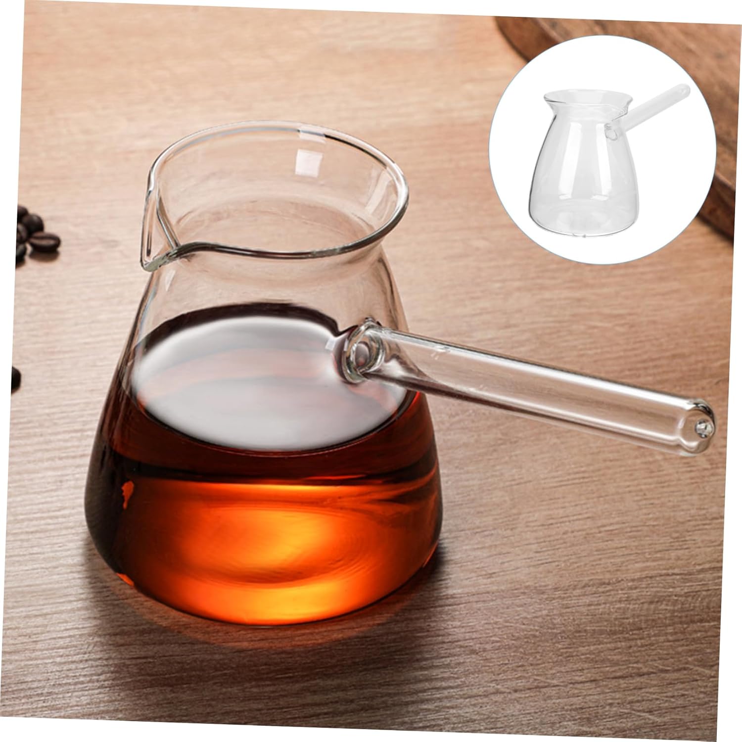 DOITOOL Espresso Cups Turkish Coffee Pot Butter Warming Pot Glass Milk Warmer Pot Greek Arabic Coffee Maker Handmade Ottoman Hammered Cezve Jezve Ibrik for the Stovetop 450ml Espresso Machine