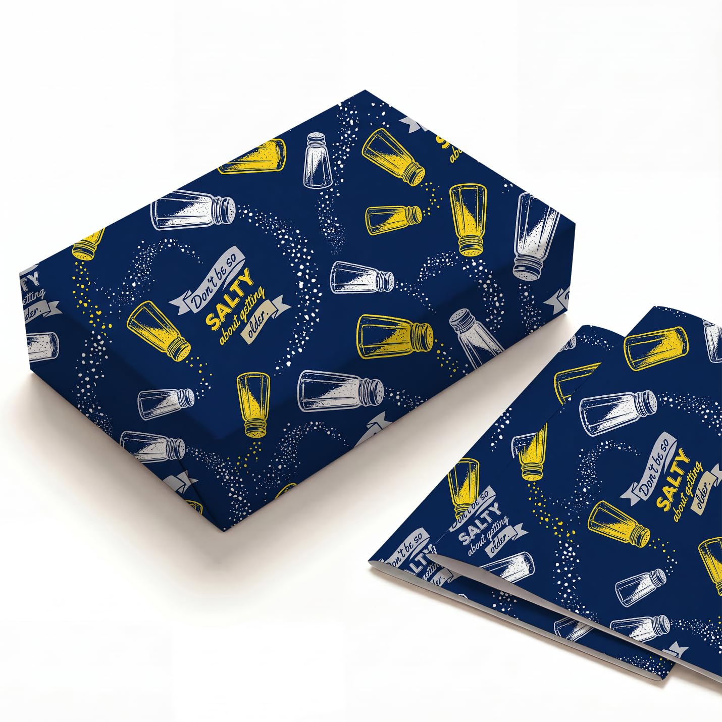 SHSEEN Salty Pun Wrapping Paper, 19.6 x 27.5 in, 2 Sheets — image 1