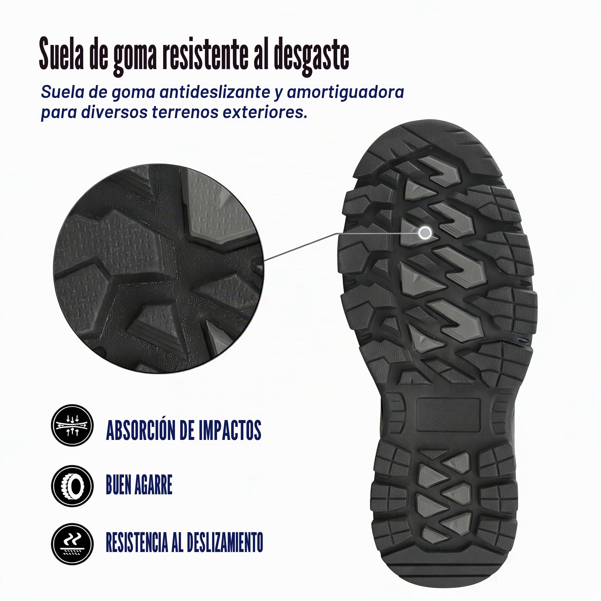 Botas Senderismo para Hombre Mujer Zapatillas Trekking y Montaña Zapatos para Caminar