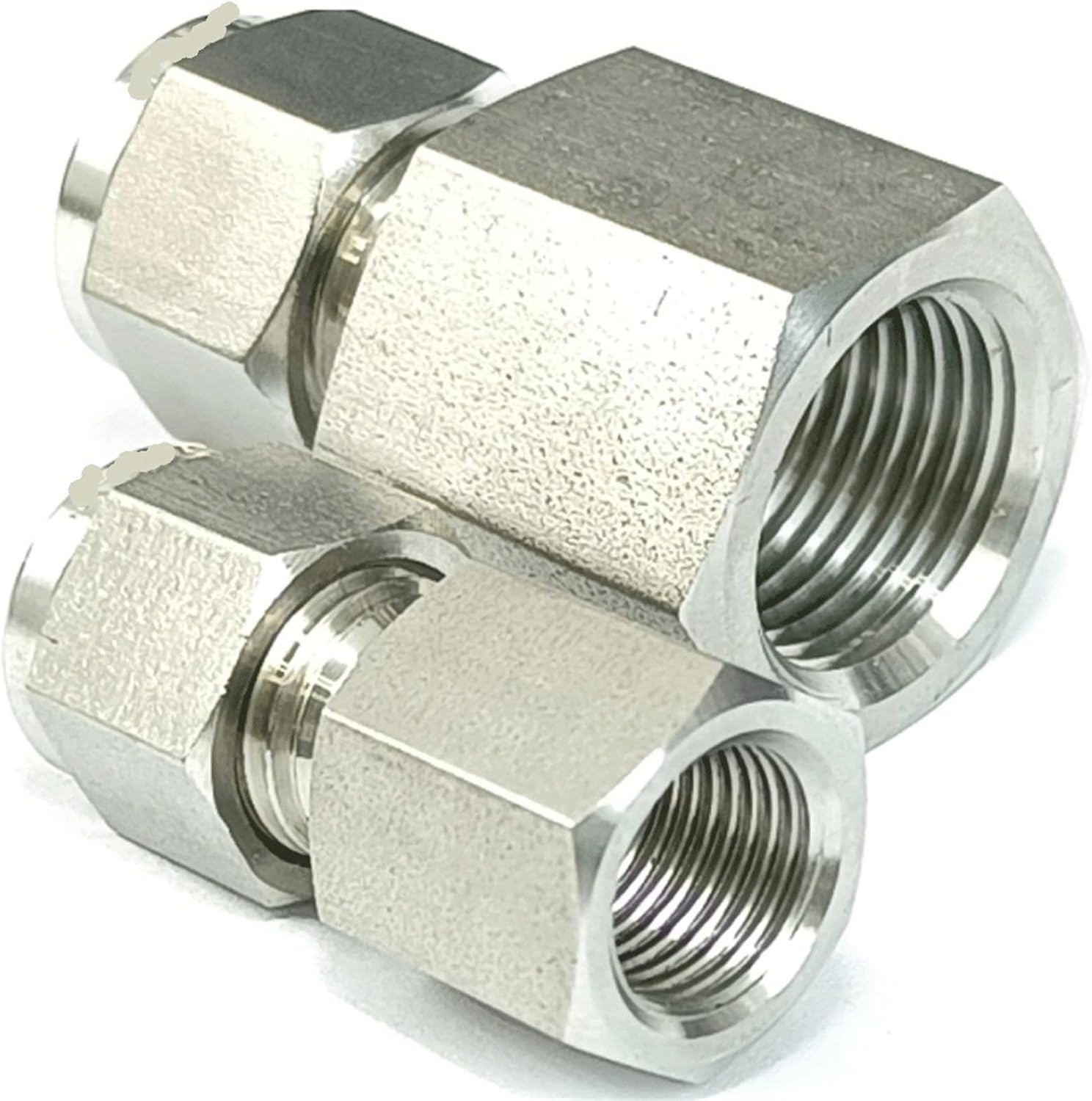 1/8in 1/4in 3/8in 1/2in NPT Female to 1/8 1/4 3/8 1/2 Inch 3mm 6mm 8mm Tube Compression Union SUS316L Pipe Fitting(1/4 NPT to 6mm)