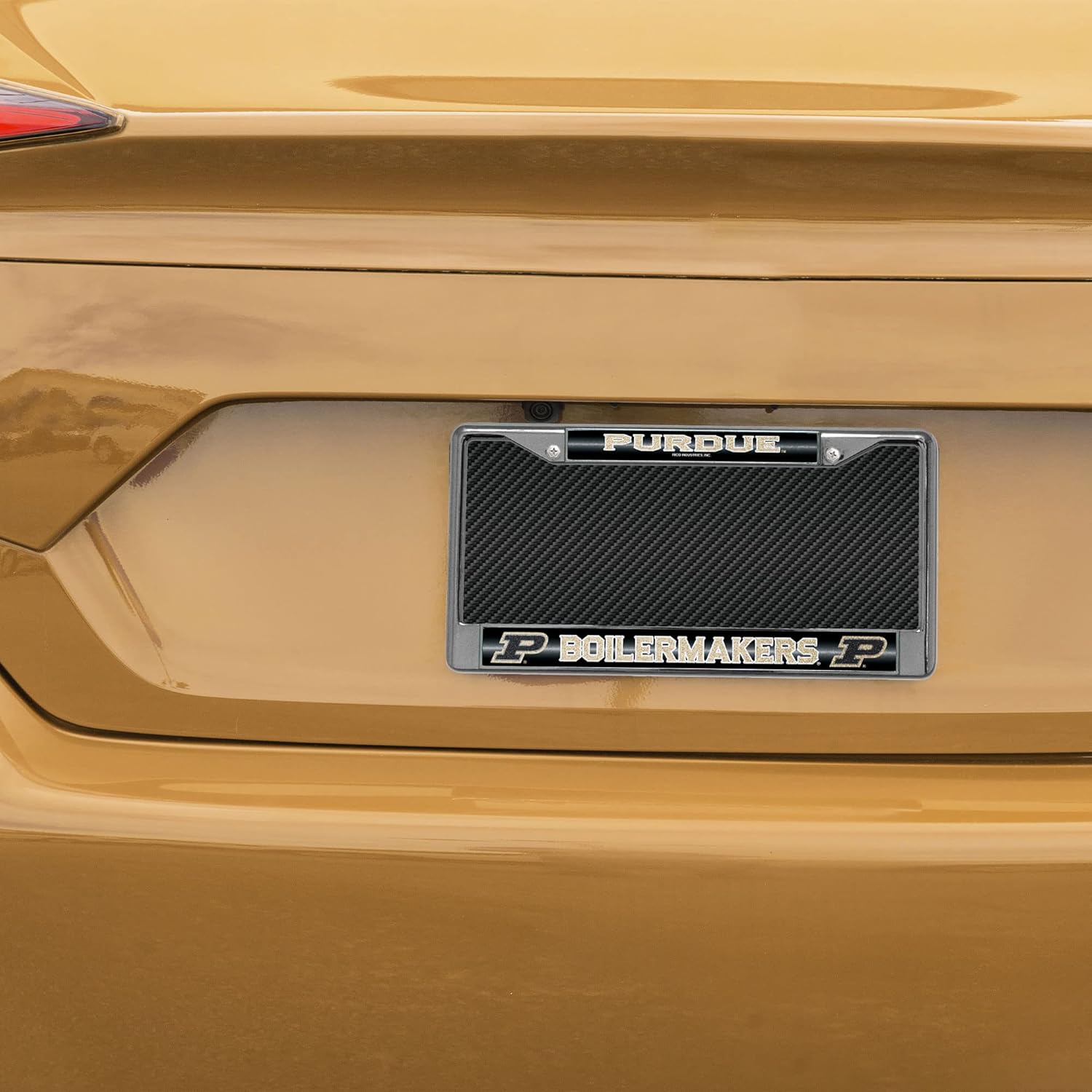 Rico Industries NCAA 12" x 6" Silver Bling Chrome Car/Truck/SUV Auto Accessory - Image 2