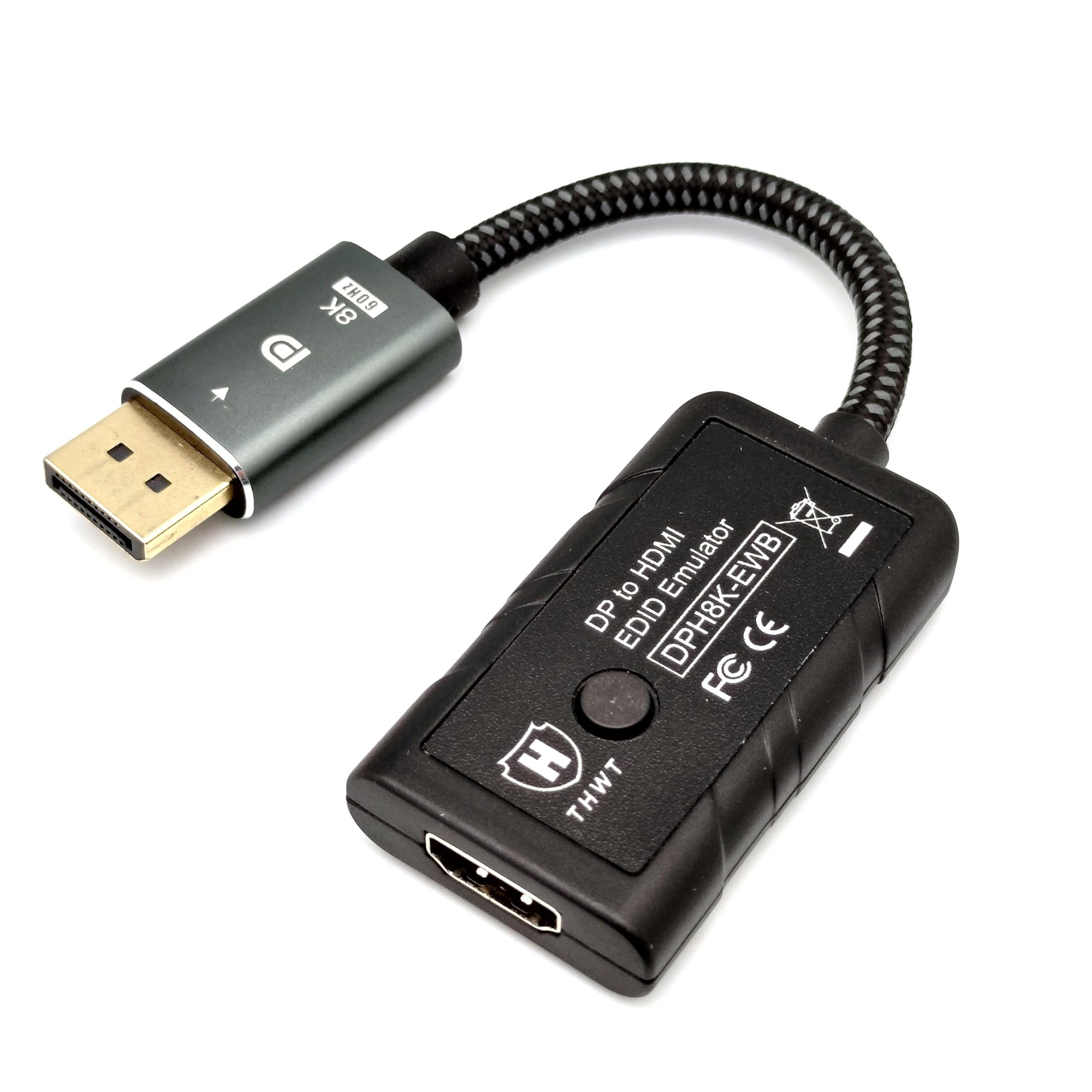 Émulateur EDID DP vers HDMI 8K DPH8K-EWB pour transmission vidéo haut de gamme - 8